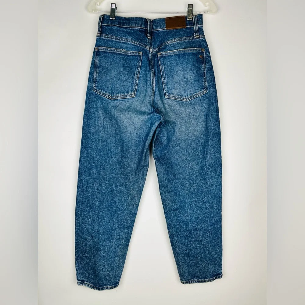 Madewell High Rise Balloon Jeans Medium Wash Size 25 - Picture 3 of 8